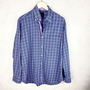 [Tailorbyrd] Classic Purple Plaid Button Down